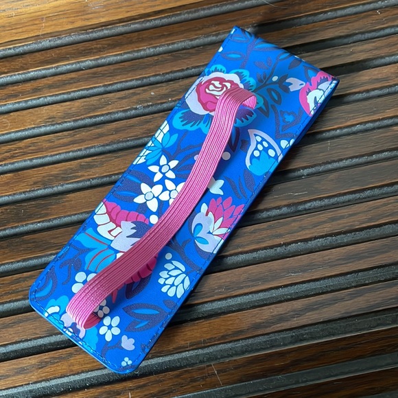 Vera Bradley bloom floral pen pencil case pouch - Picture 2 of 5